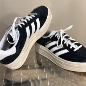 Adidas Gazelle Navy and White Sneakers